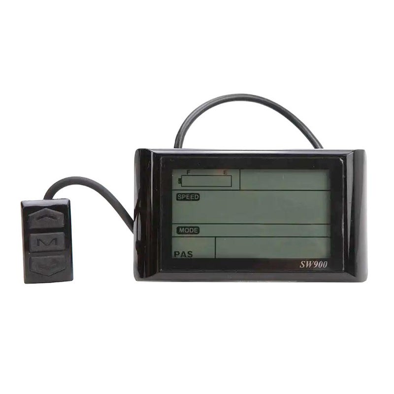Electric bicycle modification parts LCD-SW900 LCD instrument data display 24-72V SM connector